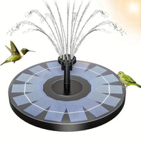 Solar-Powered Floating Fountain Pump for Outdoor Ponds, Pools, and Gardens with LED Light
