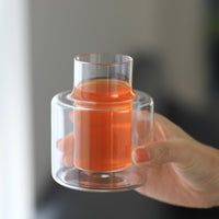 Double-Layer Insulated Glass Candle Holder for DIY Scented Candles and Decorations