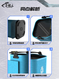 Portable Foldable Live Fish Bucket Multi-functional Thickened Fishing Water Bucket Outdoor Fishing Tackle