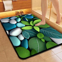 Diatomaceous Earth 5D Absorbent Non-Slip Bath Mat for Bathroom and Entryway