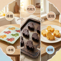 Creative Pony Shape Silicone Ice Cube Tray and Chocolate Mold