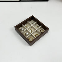Walnut Wood Jewelry Display Tray for Earrings, Rings, Necklaces, and Collectibles