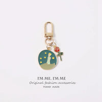 The Little Prince Rose Crown Alloy Keychain Pendant for Bags and Cars