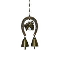 Vintage Horseshoe Bell Wind Chime Pendant for Home Decor