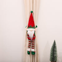 Christmas Elf Doll Curtain Tie-Backs for Holiday Decor