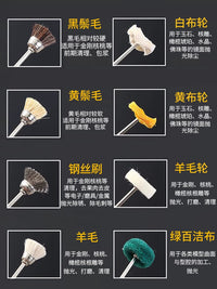 Rotary Tool Wire Brush Set for Polishing, Grinding, Rust Removal, and Cleaning