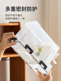 Large Capacity Refrigerator Cold Water Pitcher with Faucet for Home, Picnic, and Camping - High Temperature Resistant Fruit Juice Beverage Dispenser