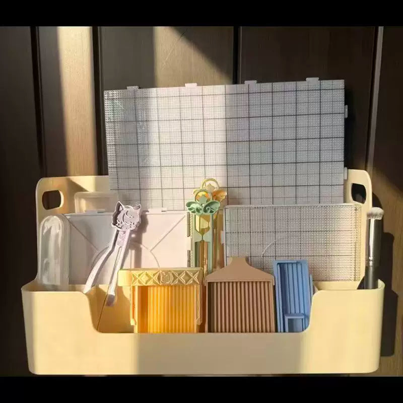 Portable Storage Box for Perler Beads Boards, Stationery, and Cosmetics