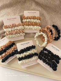 French Style Scrunchies for Women, High Elasticity Hair Ties for Ponytails, Durable Hair Bands