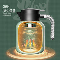 304 Stainless Steel Insulated Thermos Pot with Smart Temperature Display for Tea Brewing, Home, Office, and Gifts
