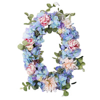 Artificial Hydrangea Peony Eucalyptus Wreath for Front Door Wall Decor