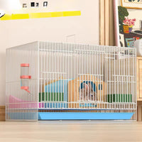 Large Indoor Rabbit Cage with Automatic Waste Cleaning for Guinea Pigs and Small Pets