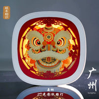 Xi'an Bell Tower Wild Goose Pagoda Drum Tower Paper Carving Lamp Creative Gift