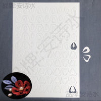 Chinese Style Paper Cutting Template for Hair Accessories and Flower Making - DIY Craft Material