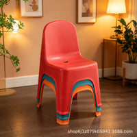 Thickened Adult Backrest Stool for Home Use, Shower, and Everyday Seating