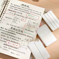 White Transparent Index Tabs Bookmark Markers Writable Sticky Notes for Students Exam Indexing