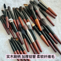 Mini Travel Makeup Brush Set with Portable Bag for Powder Blush Nose Shadow