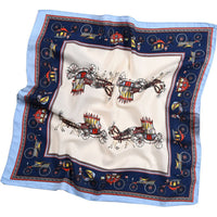 Korean Style Velvet Scarf for Women, Multi-purpose Square Shawl Headscarf