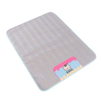 Pet Cooling Mat Cartoon Rattan Ice Silk Dog Bed for Small to Medium Dogs