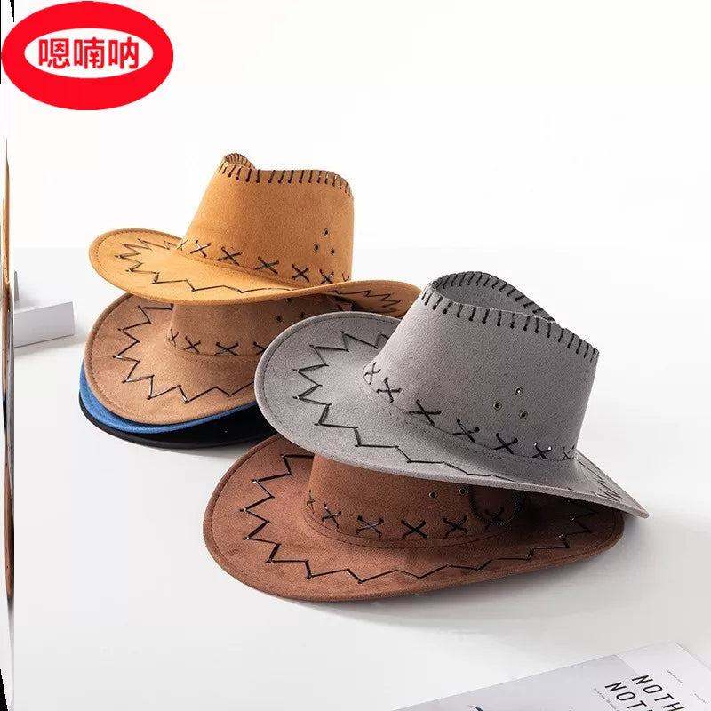 Western Cowboy Hat and Bandana Set for Kids and Adults