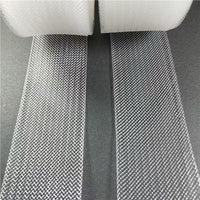 Transparent Elastic Fishbone Mesh Fabric for Wedding Dresses and Latin Dance Skirts