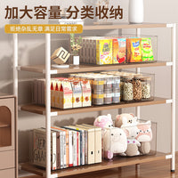 Clear Acrylic Desktop Storage Box with Handle, Stackable Organizer for Snacks, Toys, and Sundries