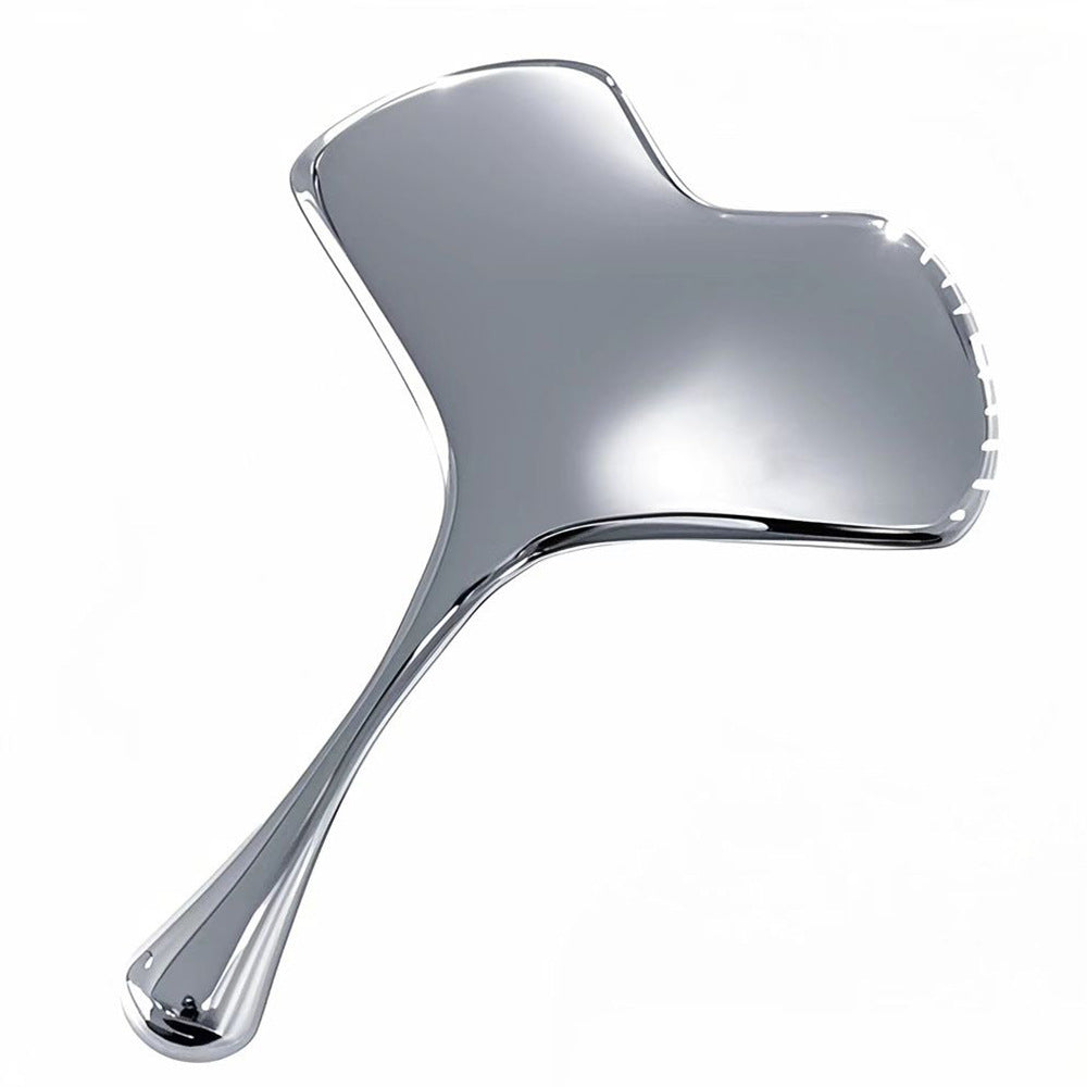 Stainless Steel Ginkgo Leaf Gua Sha Tool for Facial and Body Massage