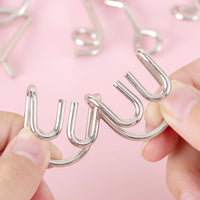 9-Piece Interlocking Ring Puzzle Set for Kids and Adults, Brain Teaser Fidget Toy Gift