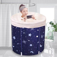 Foldable Portable Bathtub for Adults and Kids - Large Soaking Tub with Optional Heating
