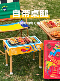 Disposable Portable BBQ Grill for Outdoor Camping Picnics and Home Use