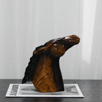 Vintage Resin Horse Head Sculpture Creative Ornament for Hotel Study Decor
