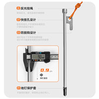 Heavy-Duty Tent Stakes for Outdoor Camping - 25cm Solid Steel Ground Pegs with Storage Bag