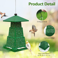 Outdoor Hummingbird Feeder, Rainproof Hanging Bird Feeder for Garden Patio Decoration