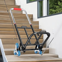Foldable Stair Climbing Hand Truck with Crystal/Rubber Wheels for Heavy Loads