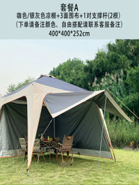 Large Outdoor Sunshade Canopy Tent for 5-12 People - Portable UV Protection for Patio & Camping