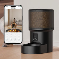 Smart Pet Feeder with Timed Feeding, Remote Voice Control, and Video Monitoring