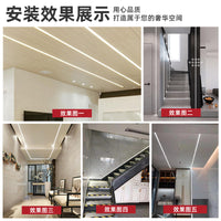 New Aluminum Alloy Suspended Ceiling Decorative Trim Strips, Corner/Single-Sided/Double-Sided Wall Panel Edging Strips