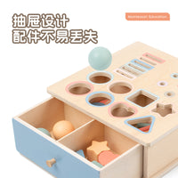 Montessori Wooden Geometric Shape Matching Toy for Toddlers 0-3 Years