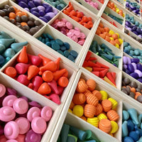 Wooden Rainbow Building Blocks Set for Kids, Creative Educational DIY Toy