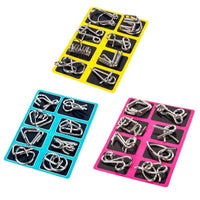 Kids' Educational Interlocking Puzzle Set - 24-Piece Luban Lock and Kongming Lock Brain Teaser Game