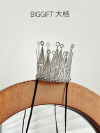 BIGGIFT Baby First Birthday Crown Hat for Kids and Adults - Prince/Princess Photo Prop Headwear