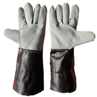 Welding Gloves Leather Heat Resistant Work Safety Gauntlets