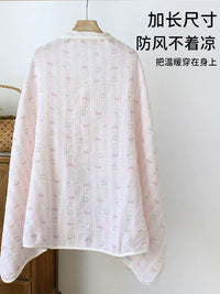 Cotton Gauze Nursing Shawl for Postpartum Mothers - Lightweight Breastfeeding Cover and Shoulder Warmer