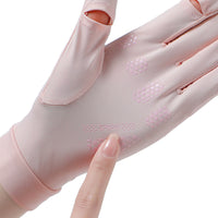Summer UV Protection Driving & Cycling Gloves with Touchscreen, Non-Slip, Breathable Ice Silk Fabric