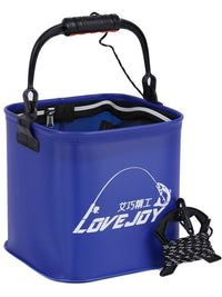 EVA Foldable Fishing Bucket Portable Live Fish Container for Outdoor Lure Fishing and Wild Fishing