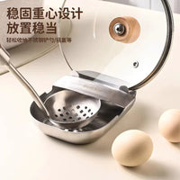 304 Stainless Steel Kitchen Utensil Rest and Pot Lid Holder