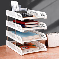 Plastic Horizontal File Organizer Tray for Documents and Office Supplies