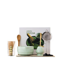 Japanese Matcha Tea Ceremony Set with Whisk, Bowl, and Tools