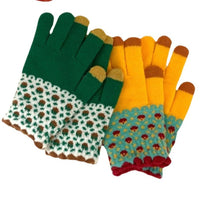 Women's Winter Warm Touchscreen Knitted Gloves for Cycling and Daily Wear