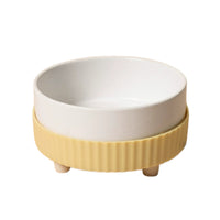 Ceramic Pet Food and Water Bowl with Non-Slip Base for Cats and Small Dogs